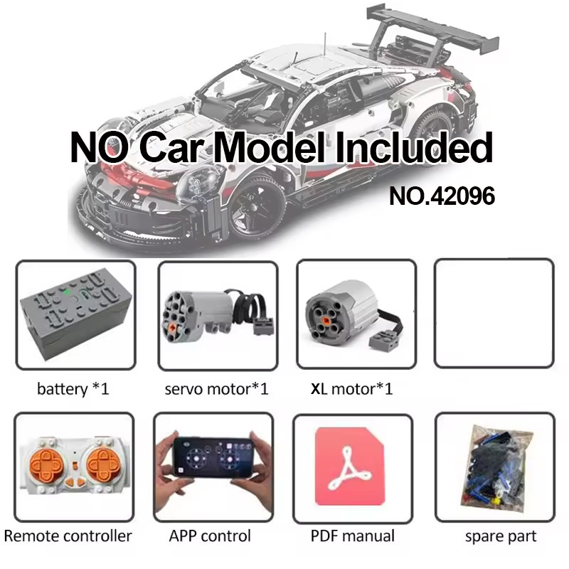 Lego Set Technic - Kit motore di modifica tecnica RC