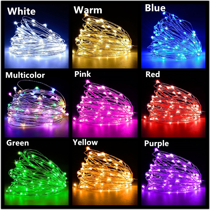 Tinsel Garland Decoration - Ghirlanda LED in Filo di Rame