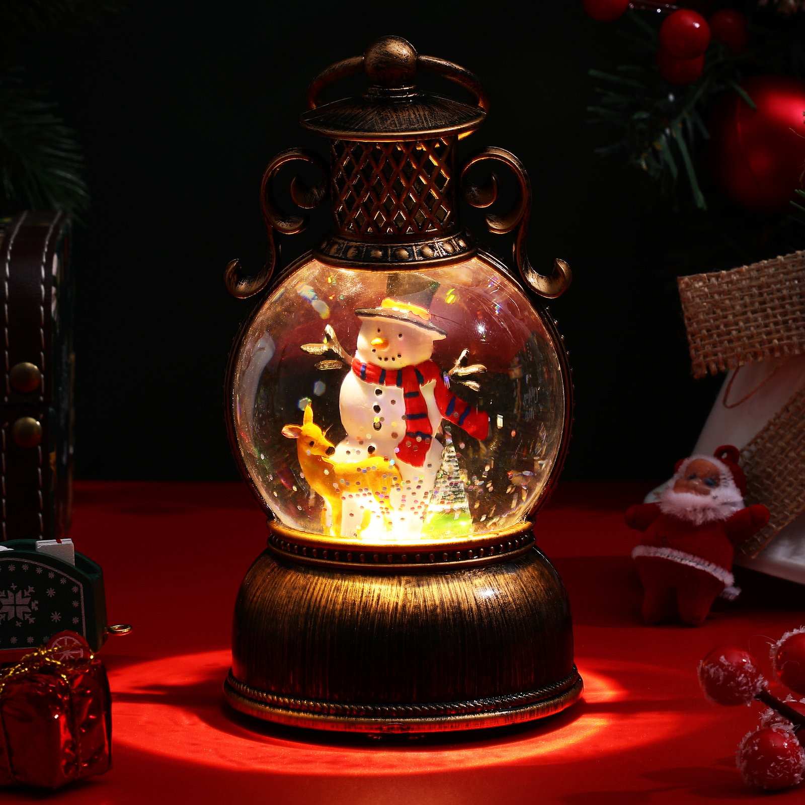 Snow Globe Musical - Globo luminoso con luci e musica