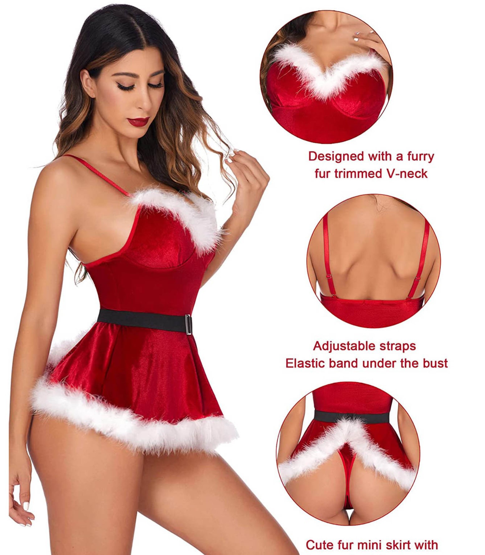 Camicia da notte sexy da donna - Elf Costume Christmas recensione e prezzo