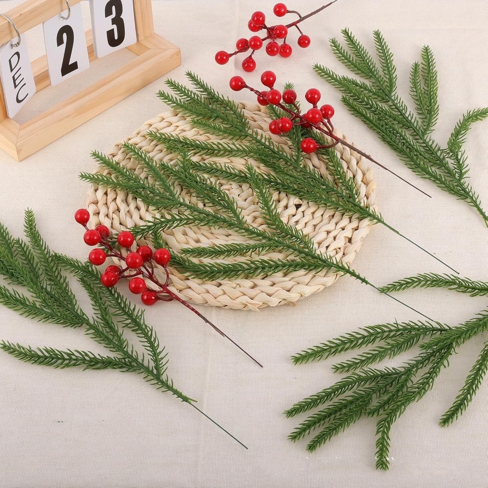 10 pezzi di rami di pino Norfo - Christmas Wreath Fake recensione e prezzo