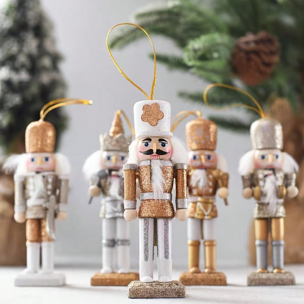 Set di 5 ciondoli in legno a f - Nutcracker Figurine recensione e prezzo